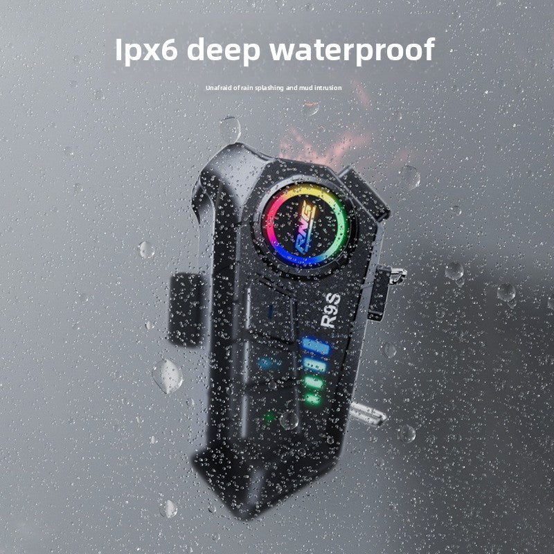Écouteurs Bluetooth pour casque de moto avec éclairage RGB