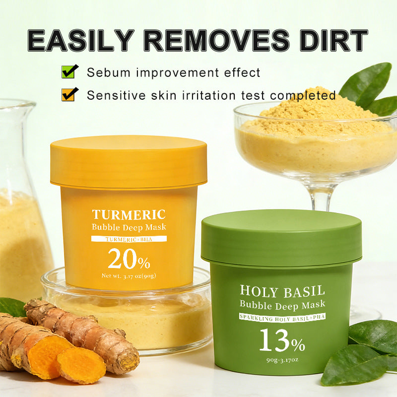 Masque purifiant en profondeur à la boue et aux bulles carbonatées