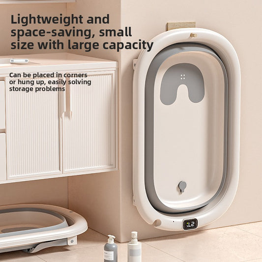 Baignoire pliable pour bébé avec accessoires