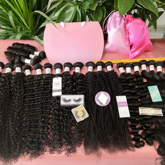 mèches de cheveux humains