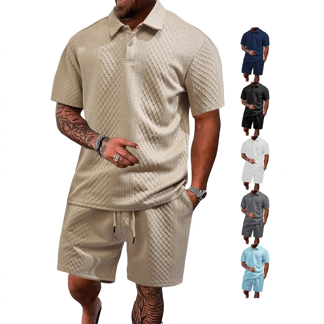 Polo d'été jacquard pour homme