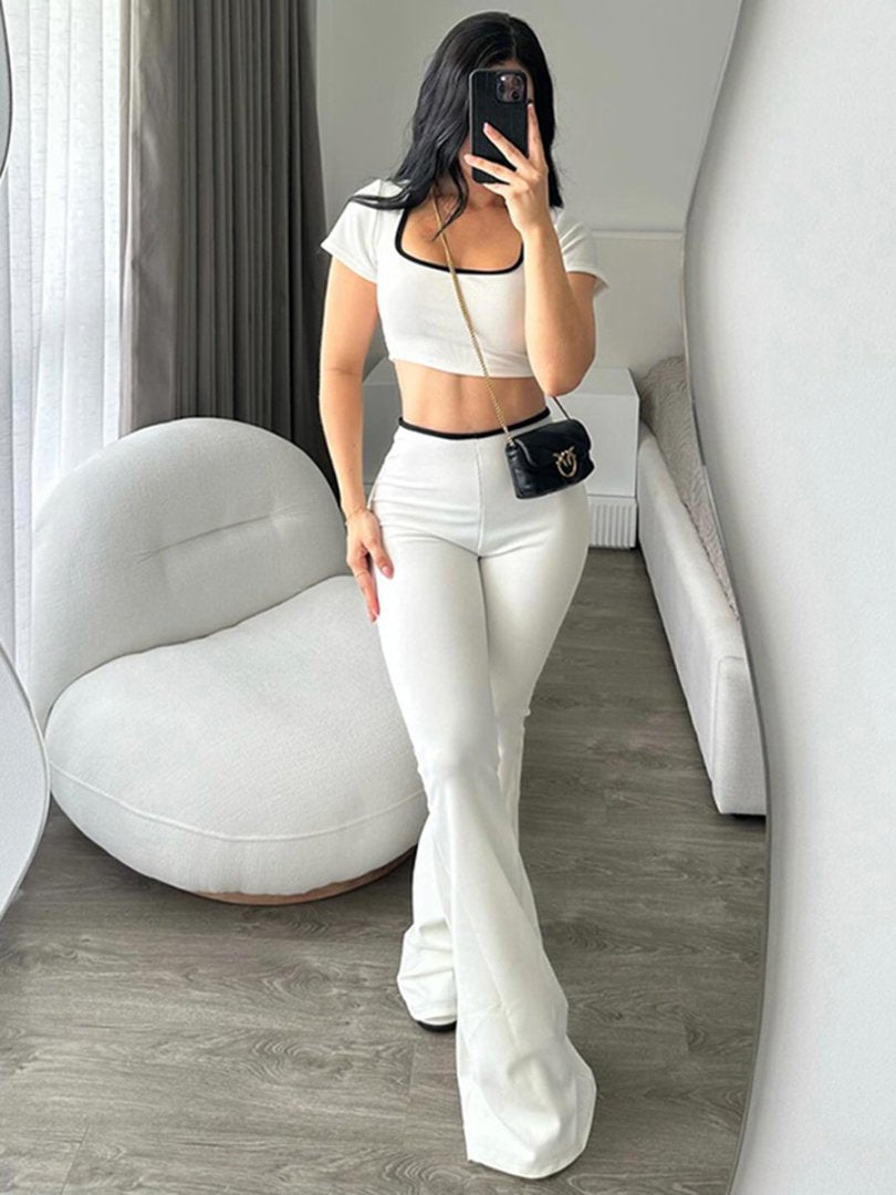 Ensemble deux pièces style sport décontracté