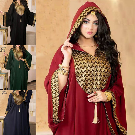 Habit :Robe élégante en maille pour femme, taille mi-haute
