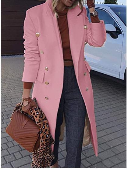 Manteau mi-long en laine mélangée