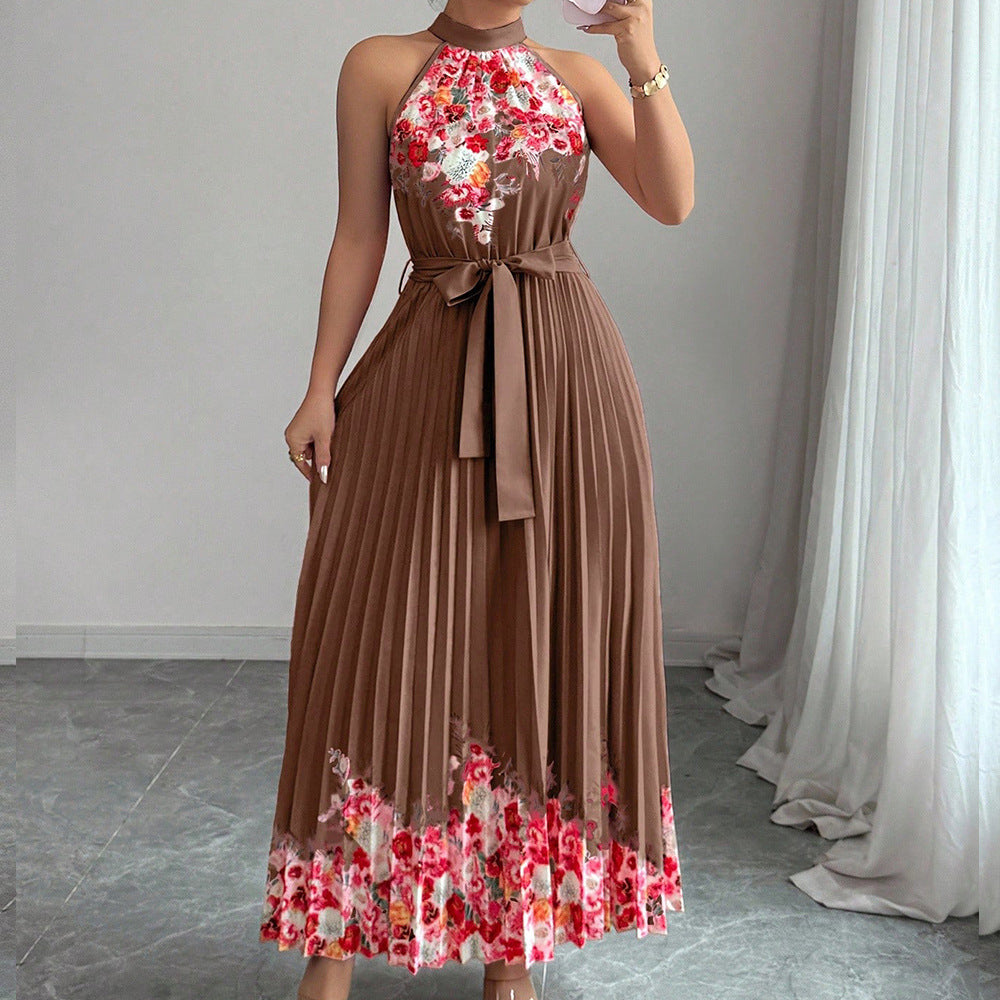 Robe à manches longues en dentelle ajourée