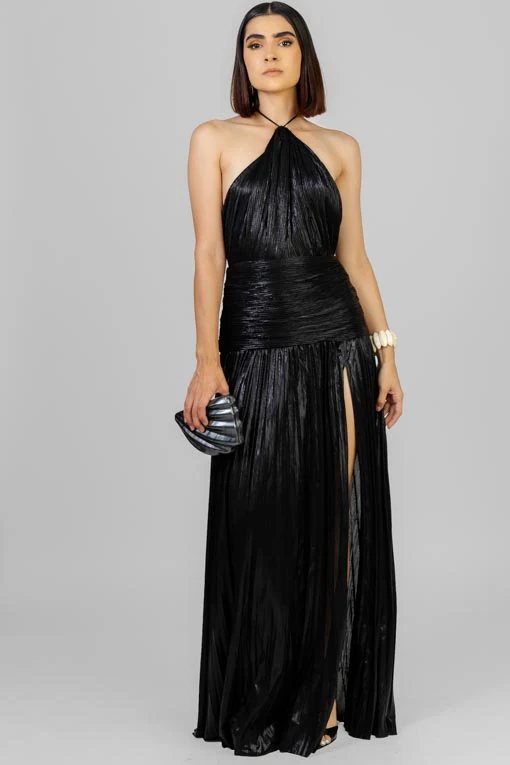 Habit :Robe à encolure enveloppante