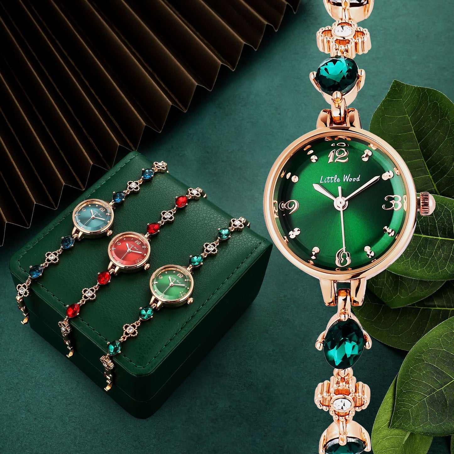 Montre bracelet en jade pour femme
