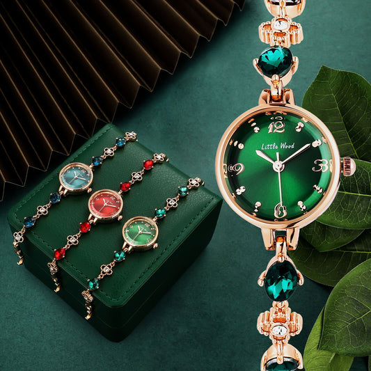 Montre bracelet en jade pour femme