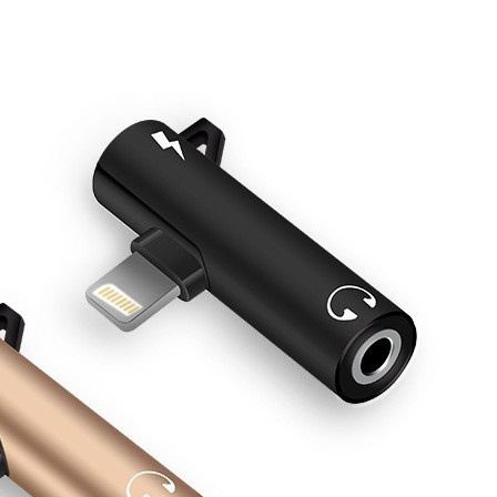 Adaptateur casque Apple 3,5 mm vers Lightning avec charge et convertisseur audio pour iPhone