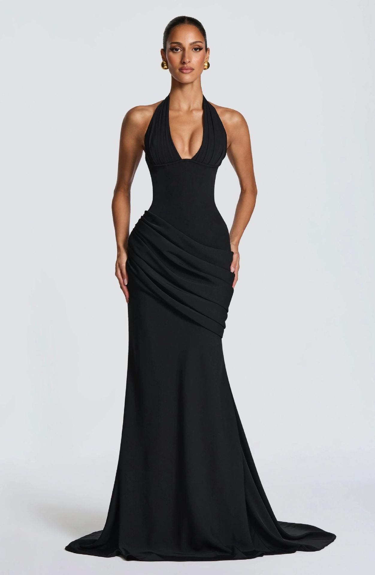 Robe longue dos nu pour femme