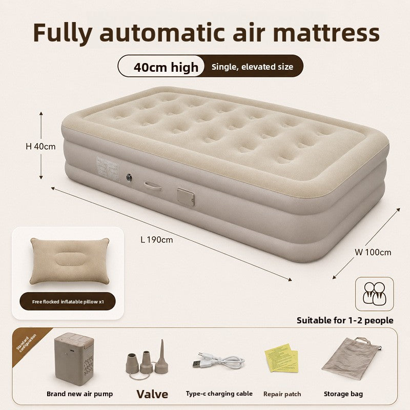 Matelas gonflable automatique avec pompe à air intégrée