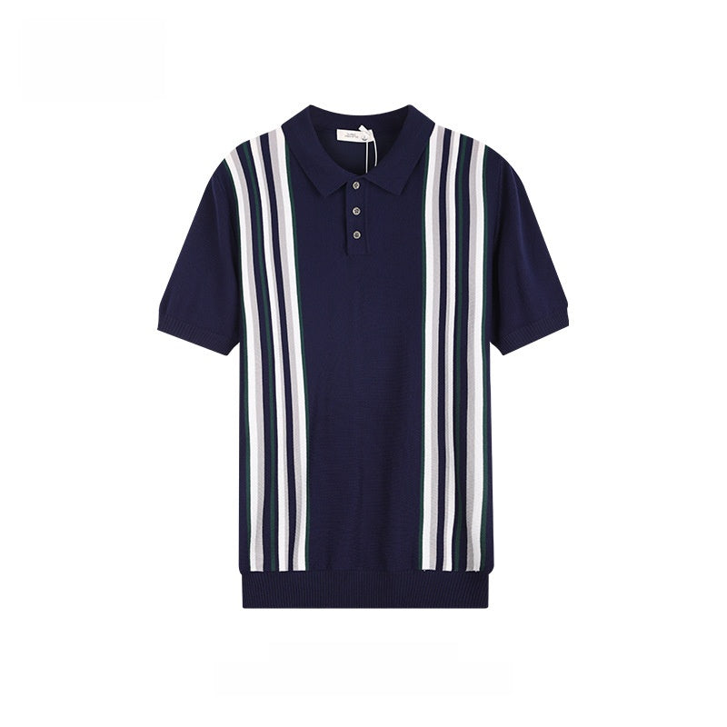 Polo rayé respirant pour homme