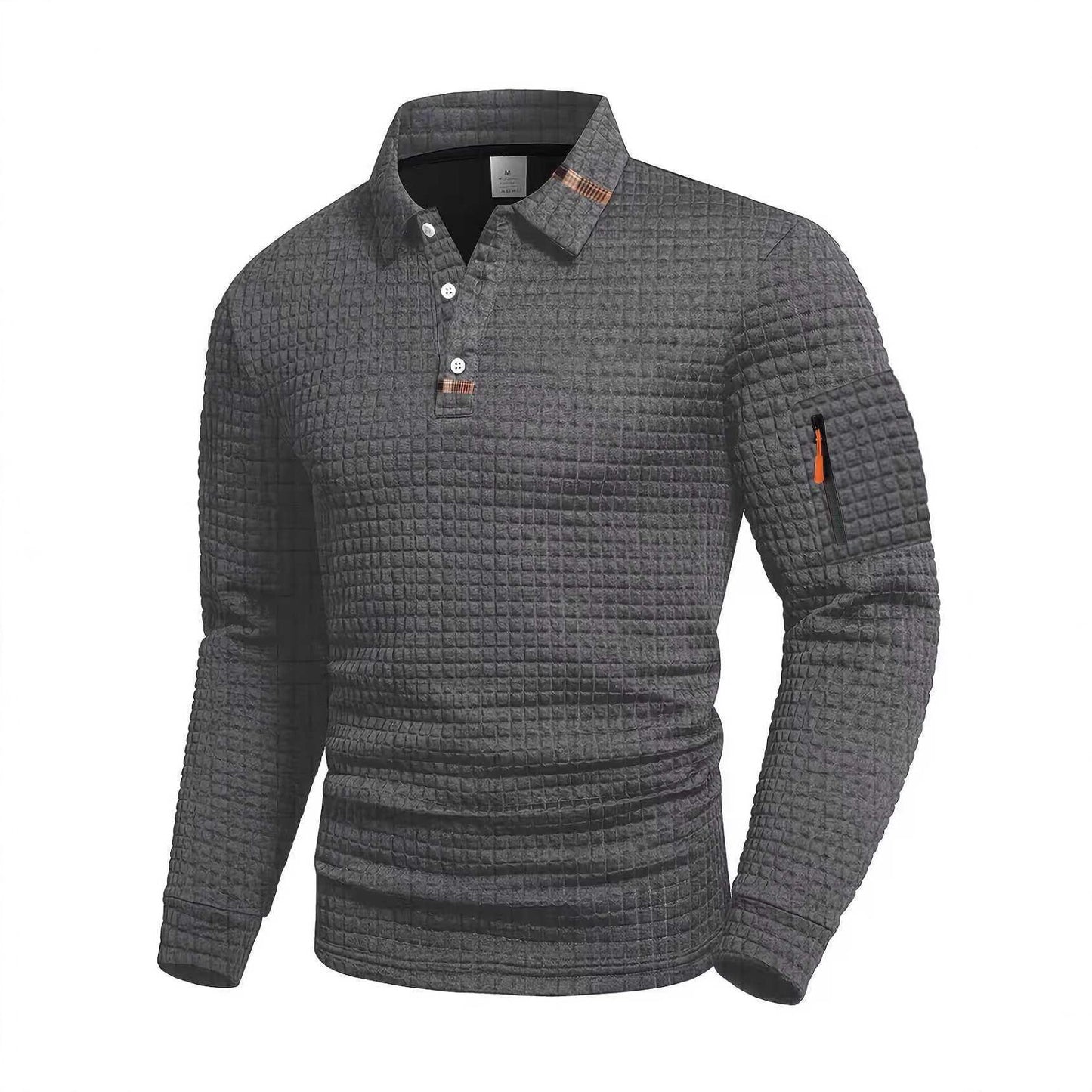 Polo patchwork en damier pour hommes
