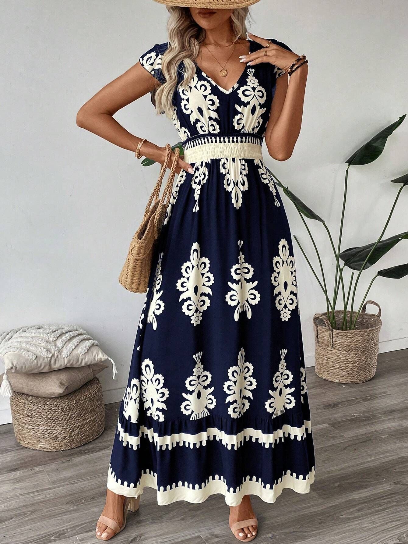 Jupe trapèze à volants