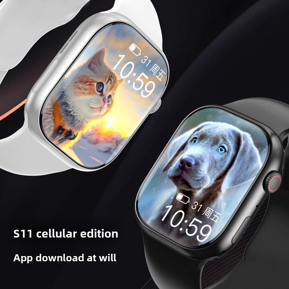 Montre intelligente cellulaire avec suivi de santé et caméra