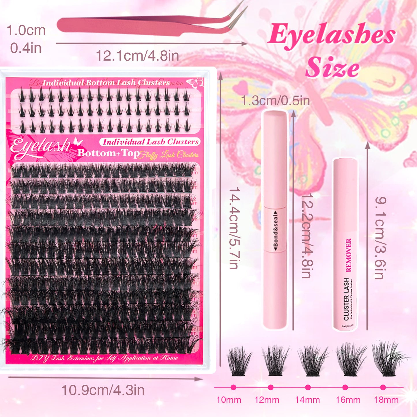 Faux cils volume duveteux pour cils inférieurs