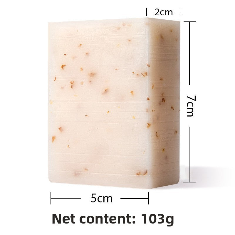Savon nettoyant à l'avoine et à l'huile de coco avec granules exfoliants
