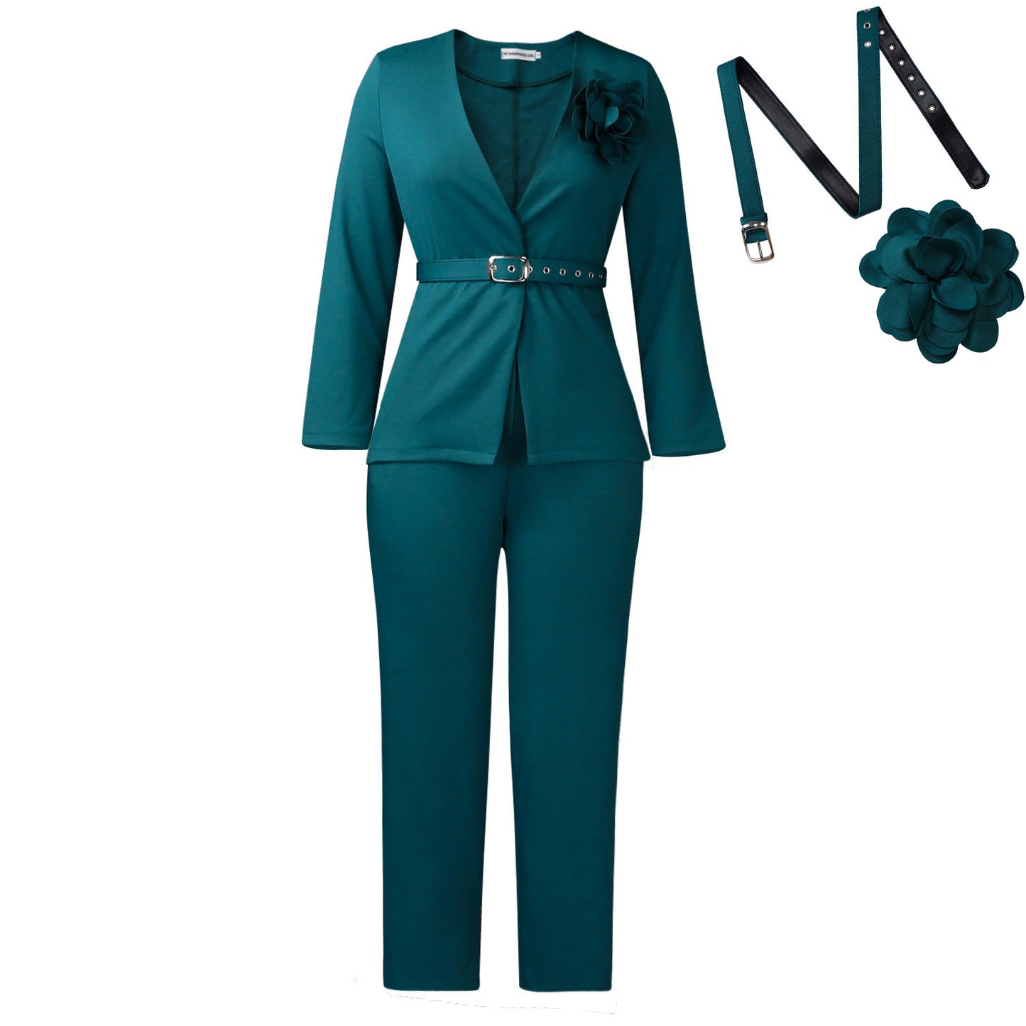 Habit :Pantalon de tailleur deux pièces pour femme