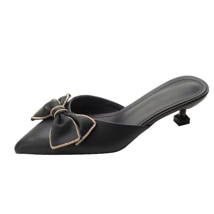 Chaussures :Pantoufles a bout demi-clos