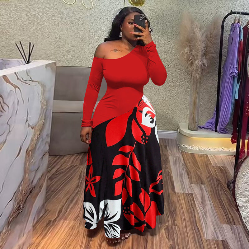 Robe à jupe ample