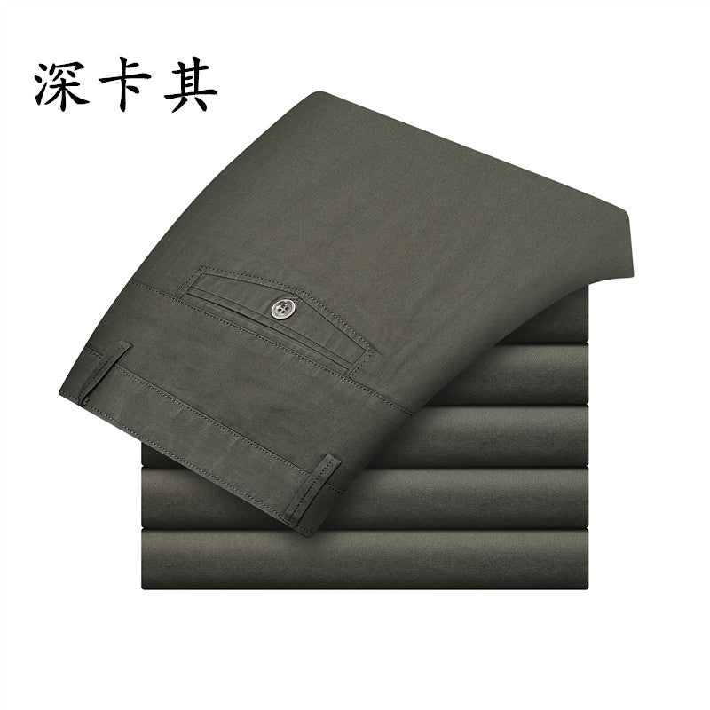 Pantalon décontracté pour hommes à jambes droites et coupe slim