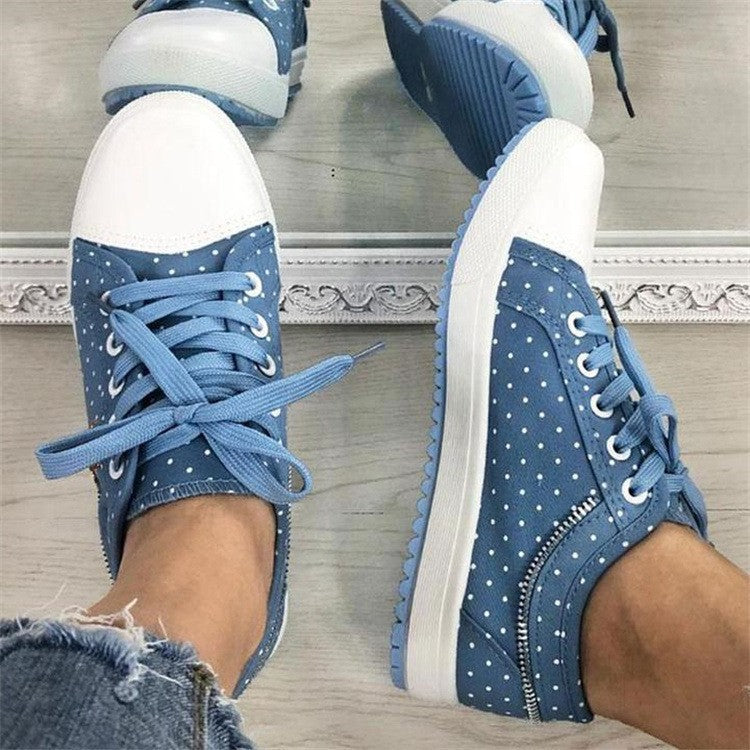 Chaussures plates décontractées en toile maillée