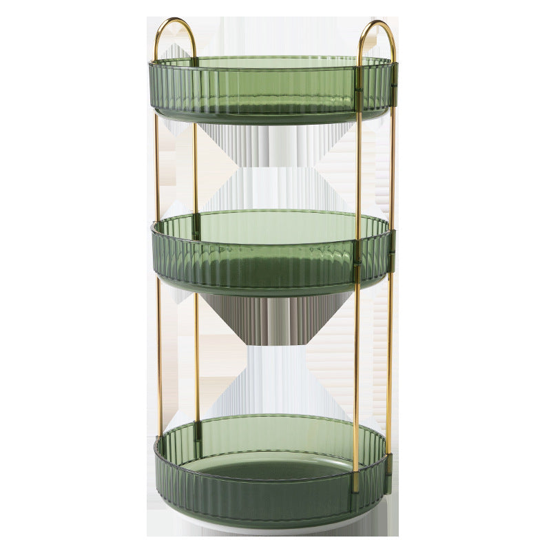 Boîte de rangement pour cosmétiques à disque rotatif