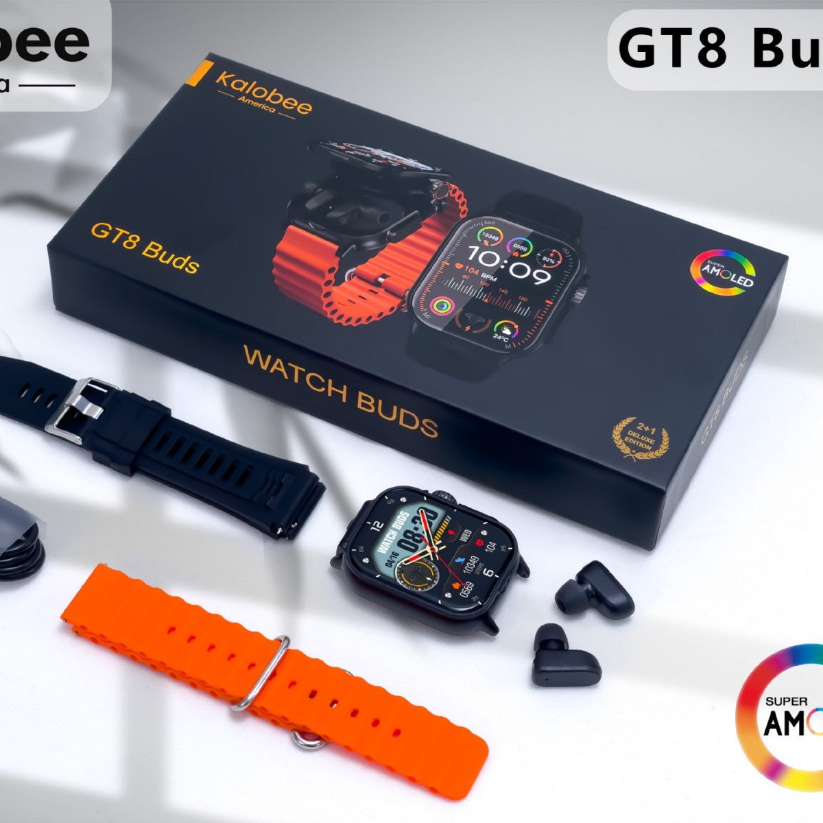 Montre intelligente GT8BUDS avec casque Bluetooth