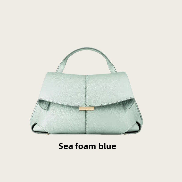 Sac bandoulière plissé en cuir véritable Polène Smile