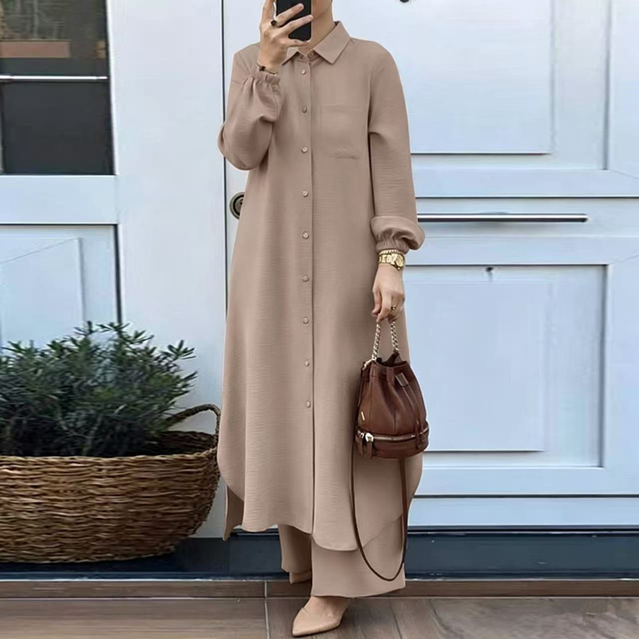 Ensemble chemise et pantalon pour femmes