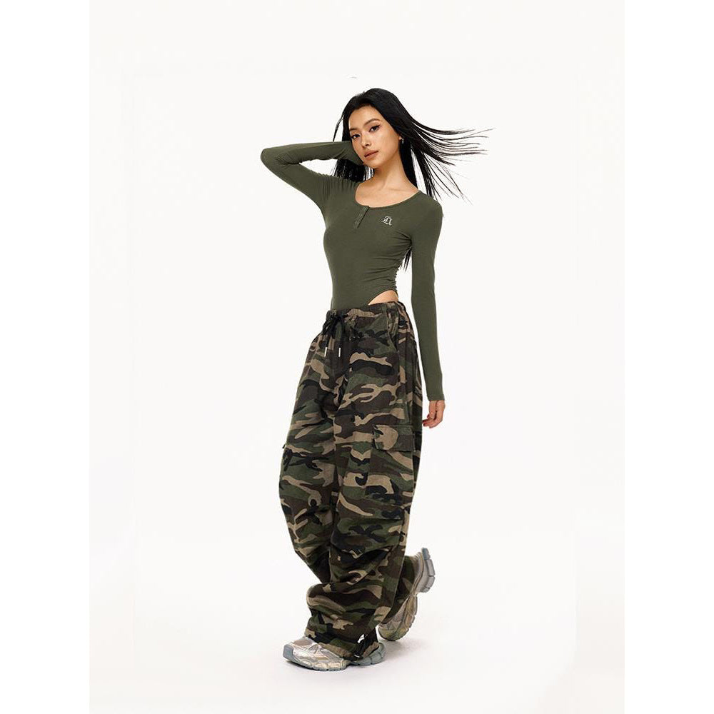 Pantalon décontracté de travail camouflage