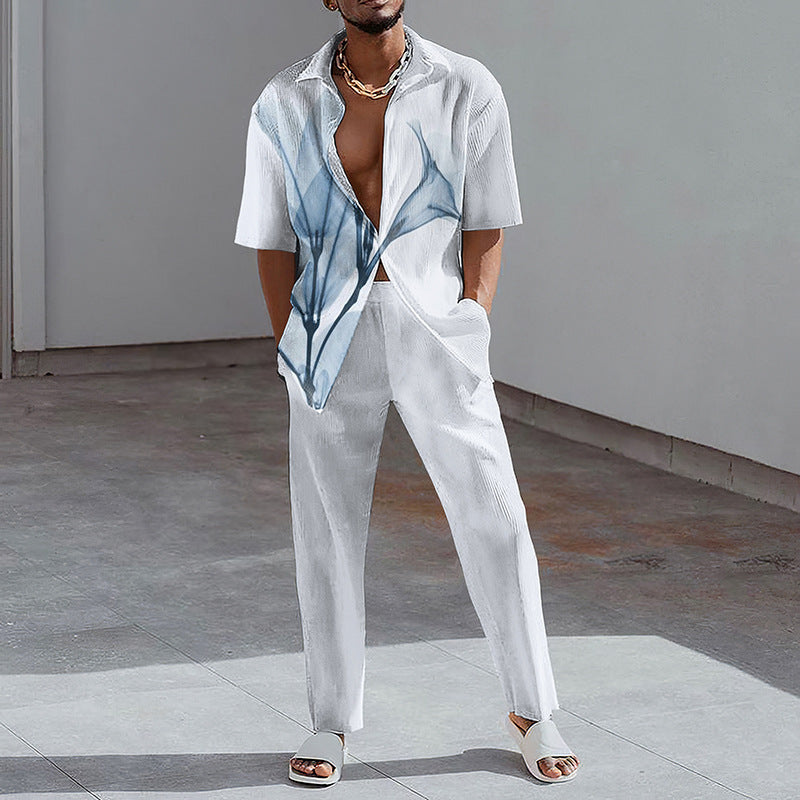 Chemise à manches courtes pour homme