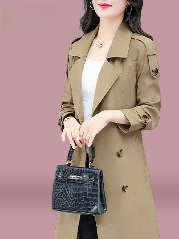 Veste coupe-vent mi-longue pour femmes