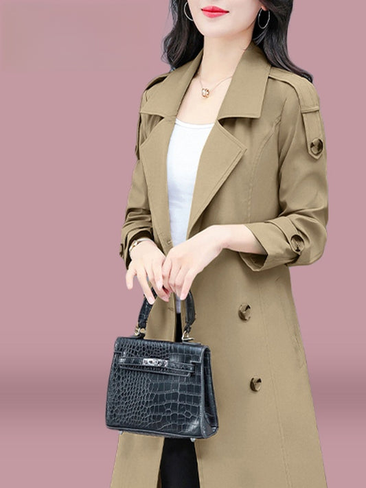 Veste coupe-vent mi-longue pour femmes