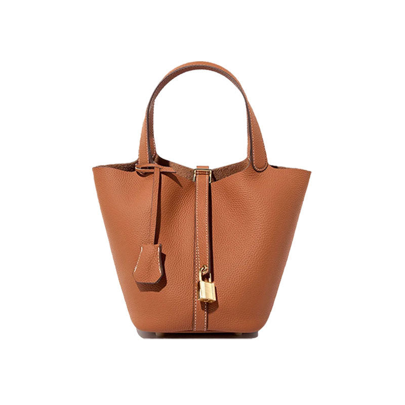 Sac seau en cuir pour femme