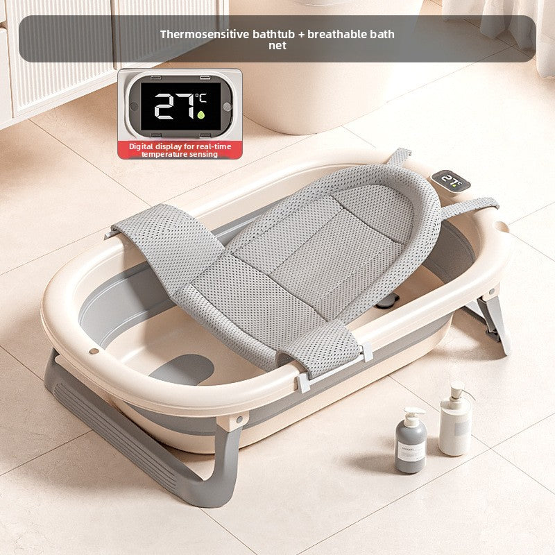 Baignoire pliable pour bébé avec accessoires