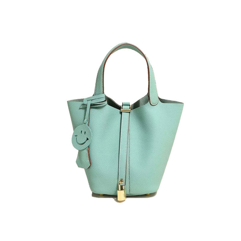 Sac seau en cuir pour femme
