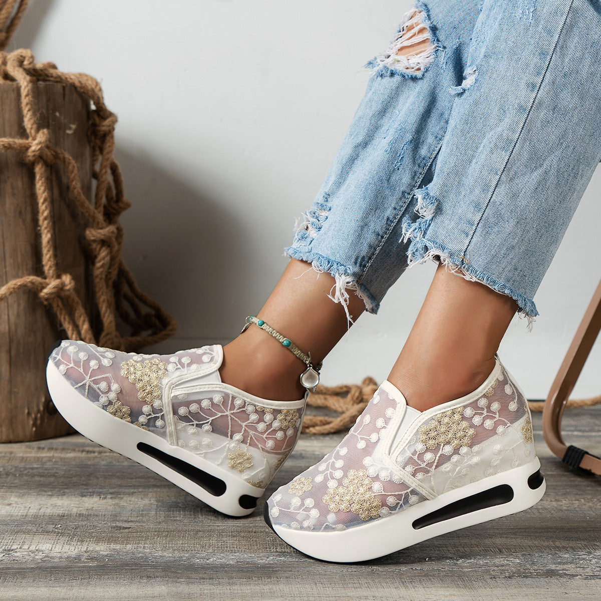 Chaussure décontractée respirante