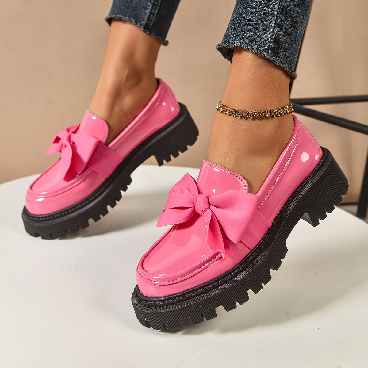 Mocassins à nœud papillon pour femmes