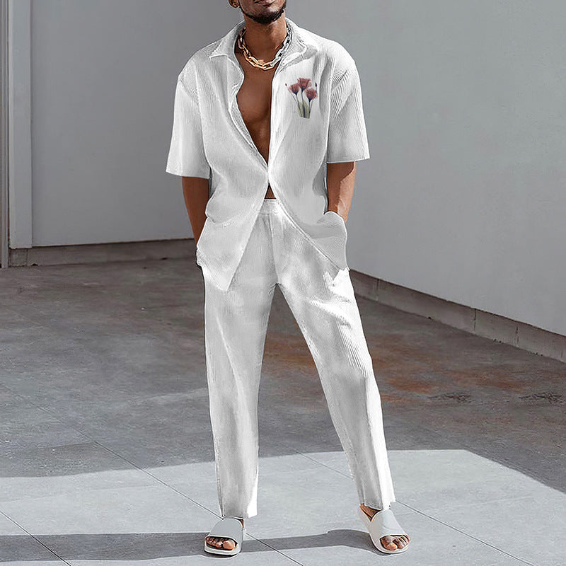 Chemise à manches courtes pour homme