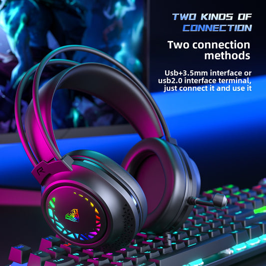 Casque de jeu filaire avec réduction de bruit