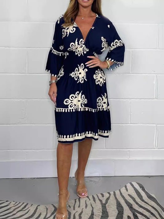 Robe imprimée pour femmes