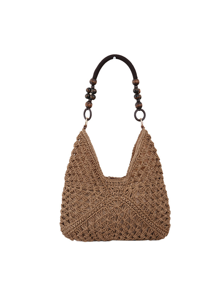 Sac bandoulière en paille tressée