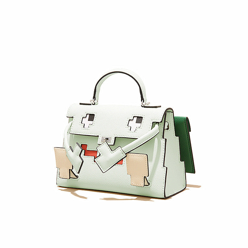 Sac à main élégant en cuir Mosaic Doll