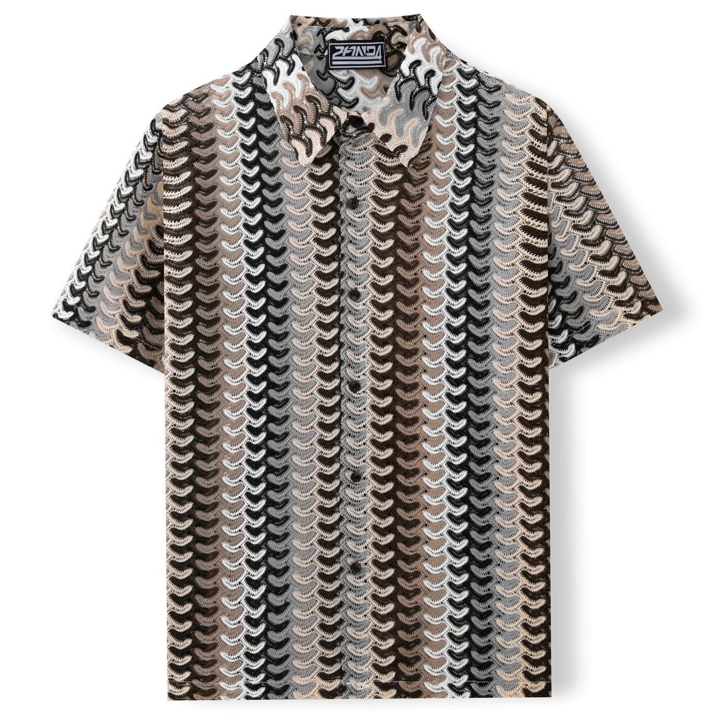 Chemise tricotée respirante pour hommes