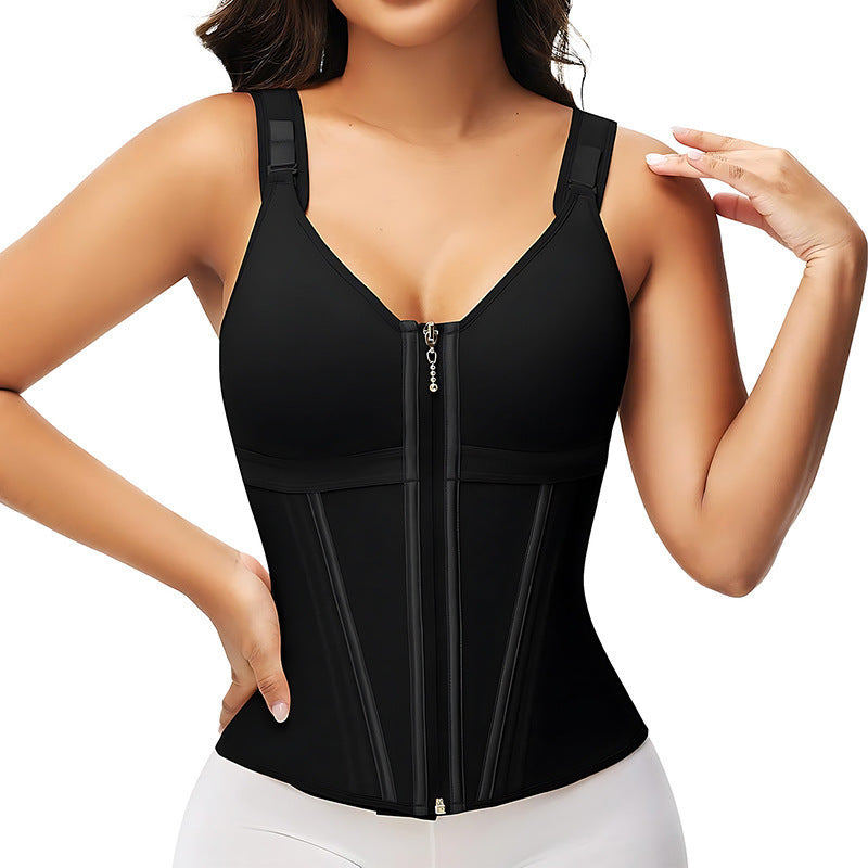 Body sculptant pour femmes avec fermeture éclair