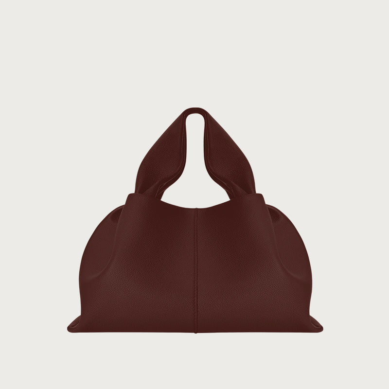 Sac bandoulière en cuir véritable à motif raviolis