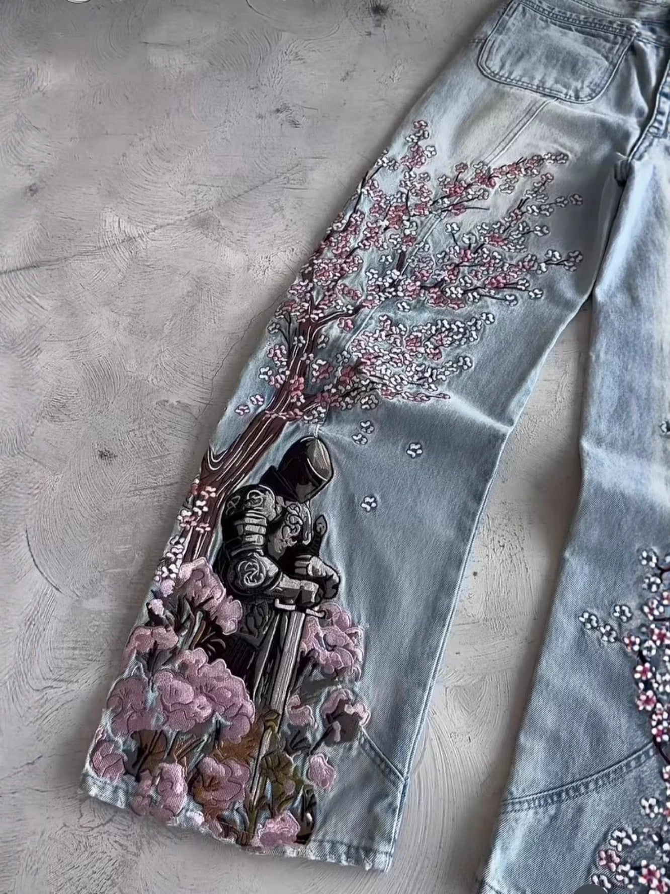 Pantalon droit style mop