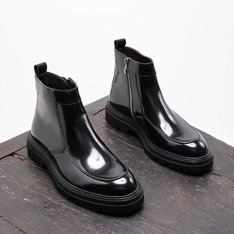 Chaussures montantes décontractées en cuir