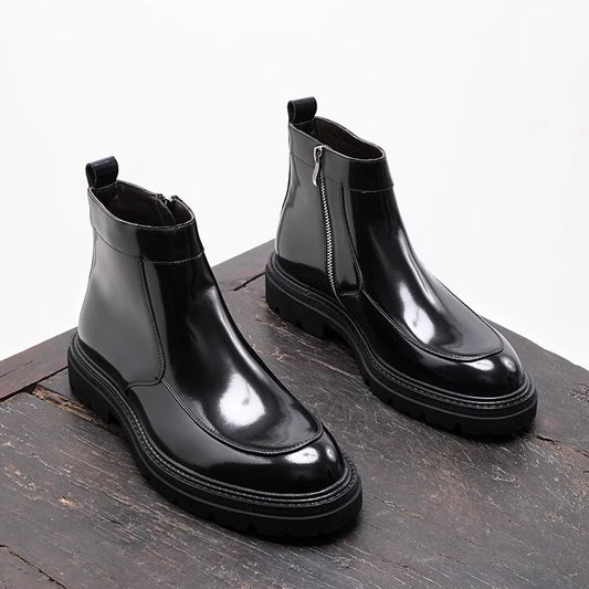 Chaussures montantes décontractées en cuir